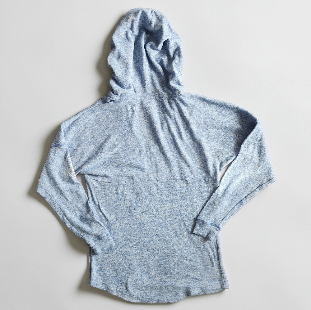 PINK Victoria's Secret-Blue Lightweight Pullover Hoodie-Size XS - Picture 4 of 8